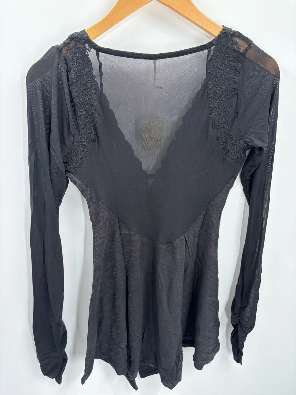 Free People Rendezvous Top in Black Combo
